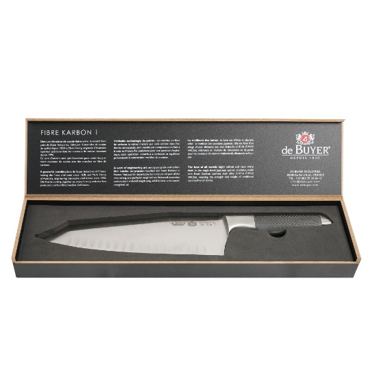 "Fibre Karbon 1" Japanese chef's knife, 23 cm  - "de Buyer" brand