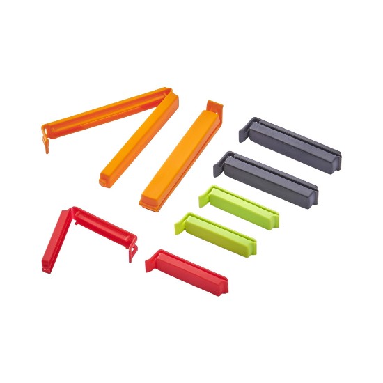 Set of 8 clips for pastry bags - "de Buyer" brand