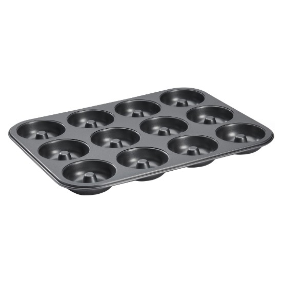 Plaque de cuisson en acier pour 12 mini-savarines, 34,3 x 26,2 cm - Marque "de Buyer"