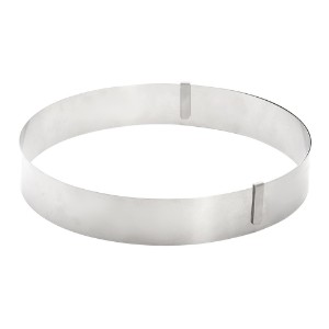 Utvidbar ring for terter, 16-36 cm, rustfritt stål - merkevare "de Buyer"