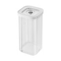 Firkantet madbeholder, plastik, 10,7 x 10,7 x 22,8 cm, 1,3L, 'Cube' -