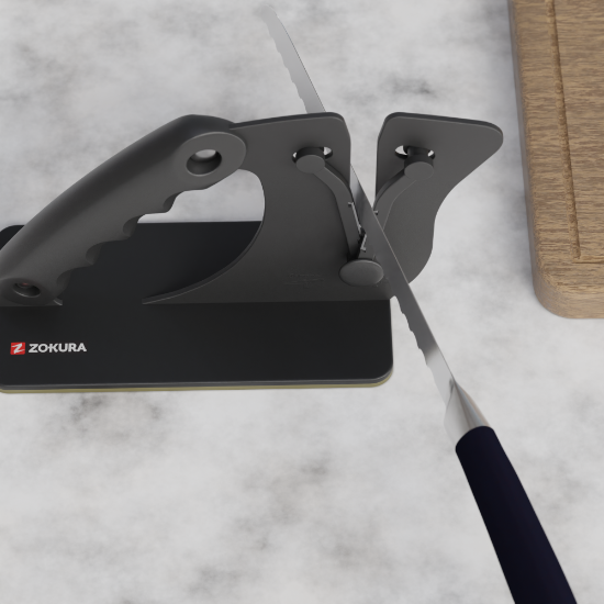 Manual knife sharpener, V-shaped - Zokura