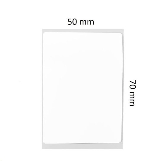 Label sticker roll, 50x70mm, 110 pcs/roll, White - NIIMBOT