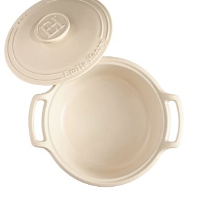 Keramische Cocotte kookpot, 28,5 cm/4L, "Sublime", Sand - Emile Henry