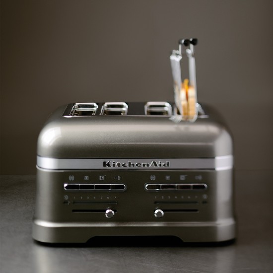 4-reže toaster, 2500W, "Medallion Silver" barva - KitchenAid