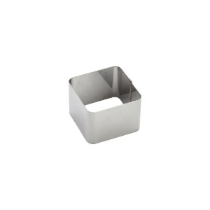 Square cake mould, stainless steel, 5.6 x 5.6 cm - de Buyer