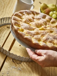 Stampo per crostata forato, con carta da forno inclusa, acciaio inossidabile, 28 cm - de Buyer