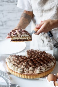 Stampo per crostata forato, con carta da forno inclusa, acciaio inossidabile, 28 cm - de Buyer