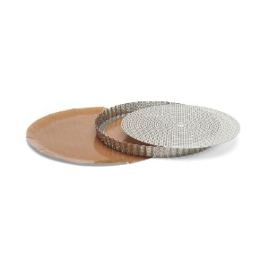 Stampo per crostata forato, con carta da forno inclusa, acciaio inossidabile, 28 cm - de Buyer