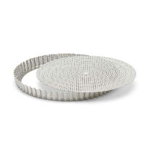 Stampo per crostata forato, con carta da forno inclusa, acciaio inossidabile, 28 cm - de Buyer