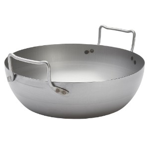 Deep frying pan, steel, 36cm/8.8L, "La Lyonnaise" - de Buyer