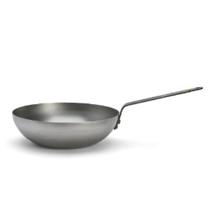 Round wok, steel, 28 cm, "Mineral B" - de Buyer