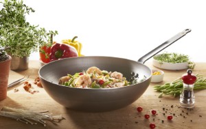 Round wok, steel, 28 cm, "Mineral B" - de Buyer