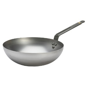 Round wok, steel, 28 cm, "Mineral B" - de Buyer