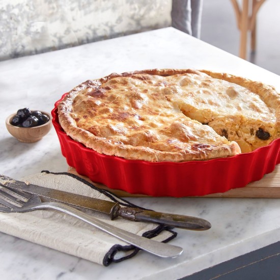 Plat à tarte, céramique, 24,5 cm/1,15 l, Burgundy - Emile Henry