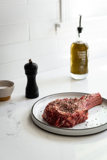 Pepperkvern i tre, 14 cm, "Java Steak", Matte Black - de Buyer