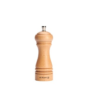 Drevený mlynček na soľ, 14 cm, "Java", Natural - de Buyer