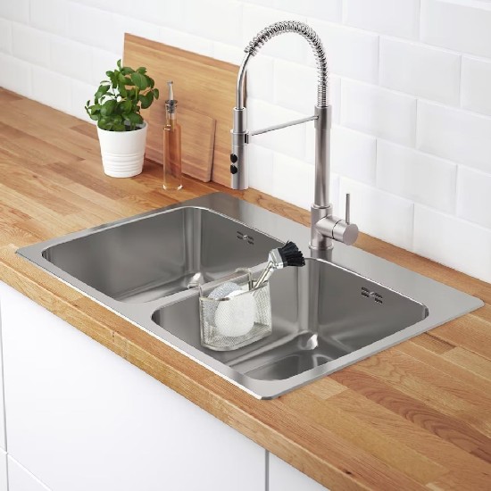 Sink accessories organizer, stainless steel - Confortime