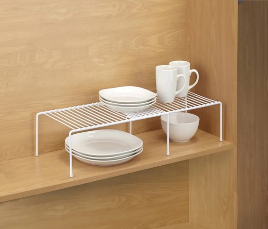 Extendable organizer for cupboards, metal, 37-65 × 15 × 13.5 cm - Confortime