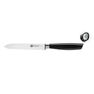 Μαχαίρι γενικής χρήσης, οδοντωτή λεπίδα, 13 cm, 'All Star', 'Silver' - Zwilling