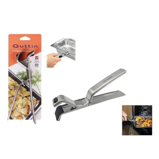 Oven tongs, stainless steel, 19 cm - Quttin