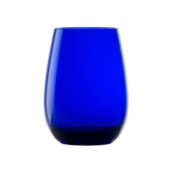 Sett med 6 ELEMENTS vannglass, laget av glass, 465 ml, blå - Stölzle