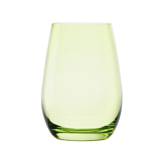 Set med 6 ELEMENTS vattenglas, av glas, 465 ml, grön - Stölzle