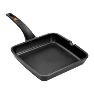 Square grill pan, aluminium, 28 × 28 cm, "Efficient" - BRA