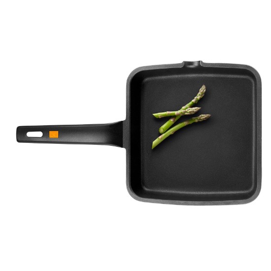 Square grill pan, aluminium, 28 × 28 cm, "Efficient" - BRA
