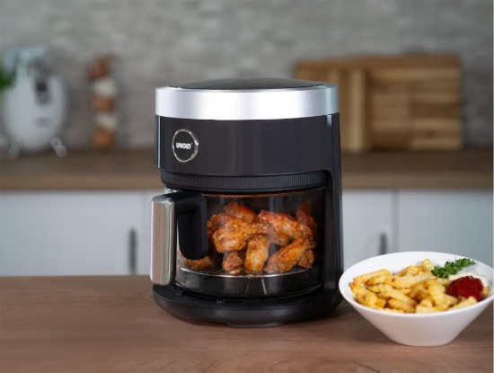 Hot air fryer, glass, 3.5 L, 1200 W - Unold