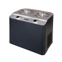 Doppio jäätelökone, 2,4L, 250W, Musta - Unold