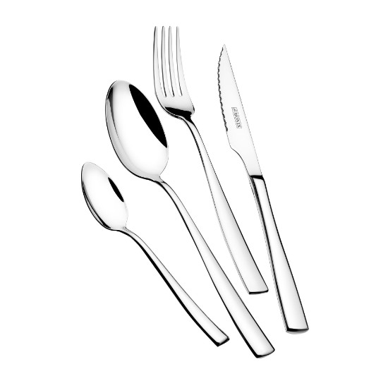 24-piece cutlery set, stainless steel, "Siena" - Monix