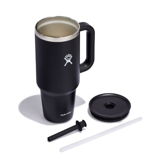 Termisk isolert glass, rustfritt stål, 1,18L, 'All Around Travel', Black - Hydro Flask