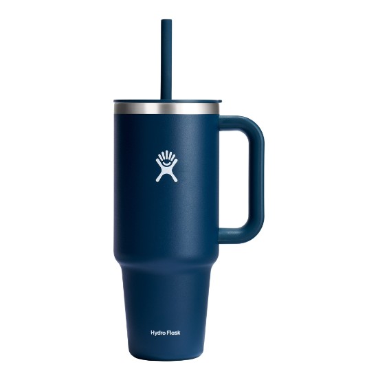 Tepelne izolovaný pohár, nehrdzavejúca oceľ, 1,18 l, „All Around Travel“, Indigo - Hydro Flask