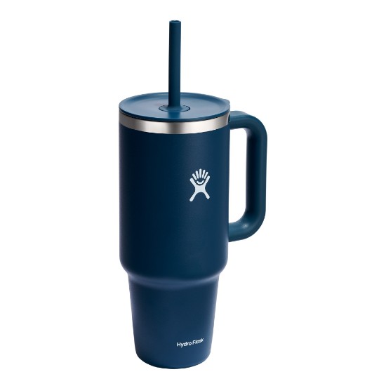 Copo com isolamento térmico, aço inoxidável, 1,18L, 'All Around Travel', Indigo - Hydro Flask