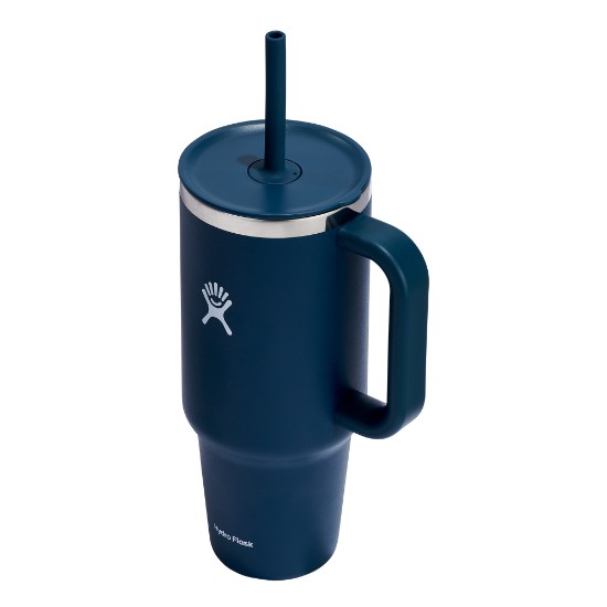 Tumbler inslithe go teirmeach, cruach dhosmálta, 1.18L, ‘All Around Travel’, Indigo - Hydro Flask