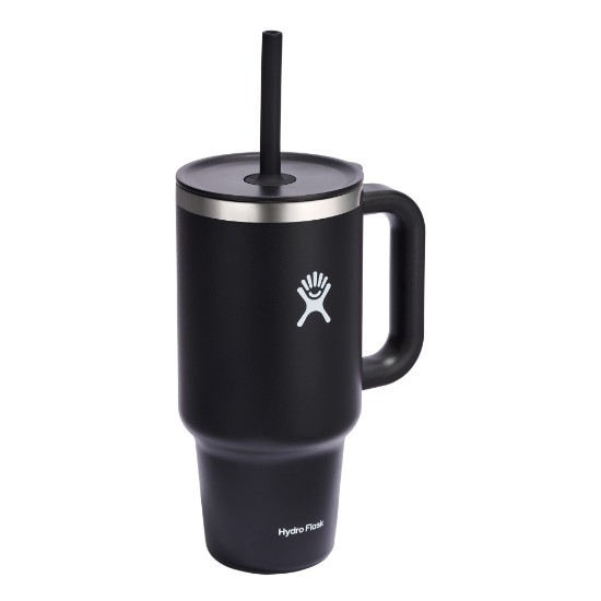 Thermally insulated tumbler, stainless steel, 950ml, 'All Around Travel', Black - Hydro Flask