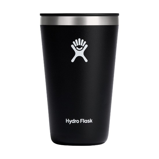 Lämpöeristetty juomalasi, ruostumaton teräs, 470 ml, 'All Around', Black - Hydro Flask
