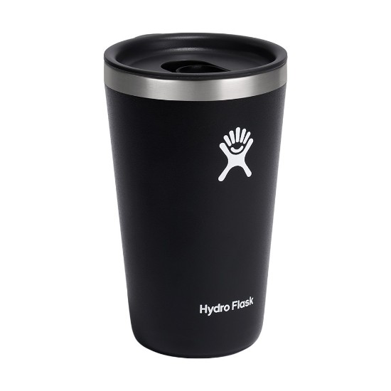Θερμικά μονωμένο ποτήρι, ανοξείδωτο ατσάλι, 470ml, 'All Around', Black - Hydro Flask
