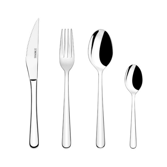 24-piece cutlery set, stainless steel, "Pisa" - Monix
