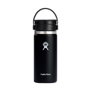 Thermal-insulating bottle, stainless steel, 470ml, "Wide Sip", Black - Hydro Flask