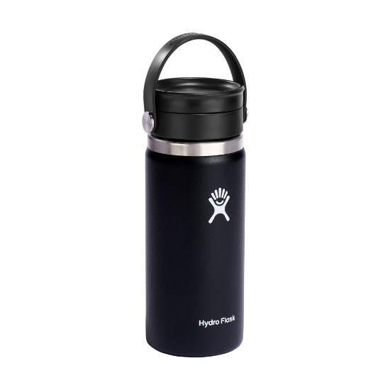 Bouteille isotherme, acier inoxydable, 470ml, "Wide Sip", Black - Hydro Flask