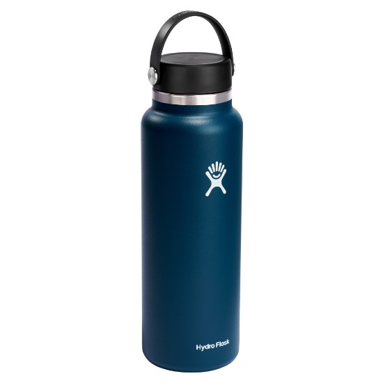 Thermal-insulating bottle, stainless steel, 1.18L, "Wide Mouth", Indigo - Hydro Flask