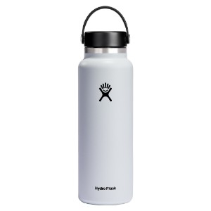 Thermal-insulating bottle, stainless steel, 1.18L, "Wide Mouth", White - Hydro Flask