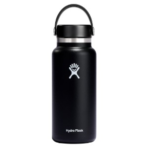 Thermal-insulating bottle, stainless steel, 950ml, "Wide Mouth", Black - Hydro Flask
