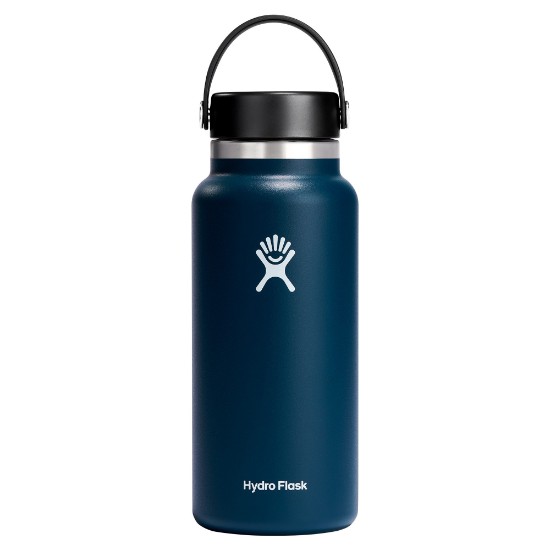Bouteille isotherme, acier inoxydable, 950ml, "Wide Mouth", Indigo - Hydro Flask