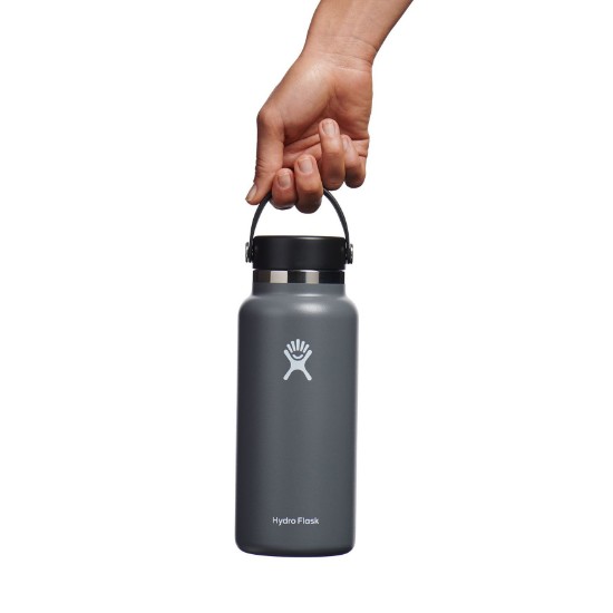 Thermal-insulating bottle, stainless steel, 950ml, "Wide Mouth", Stone - Hydro Flask