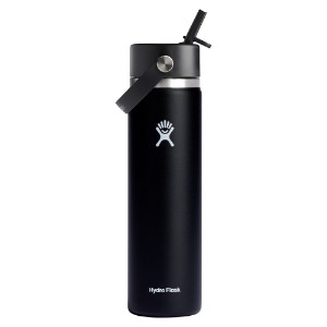Thermal-insulating bottle, stainless steel, 710ml, "Wide Straw", Black - Hydro Flask