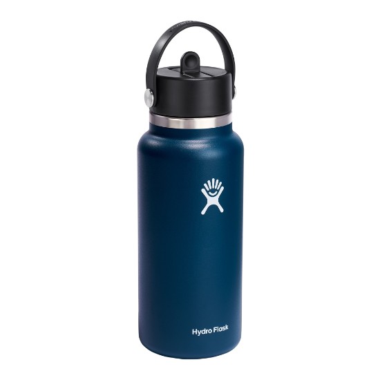 Bouteille isotherme, inox, 950ml, "Wide Straw", Indigo - Hydro Flask