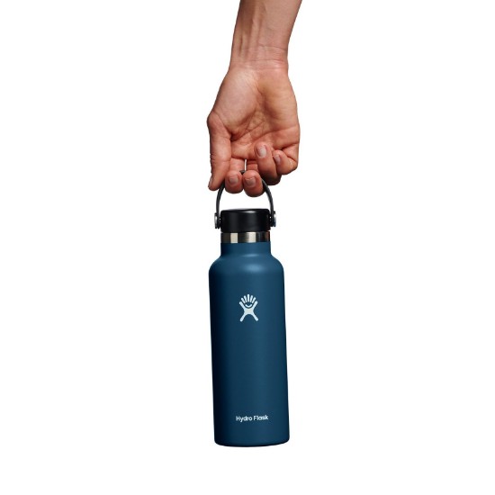 Hőszigetelő palack, rozsdamentes acél, 530ml, "Standard", Indigo - Hydro Flask